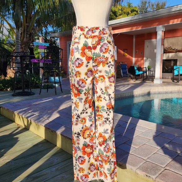 Anthropologie Pilcro The Cigarette Slim Floral Print Jeans Sz 25 NWT - Picture 14 of 16